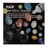 Tulip See-thru Stones Harten 12 stuks
